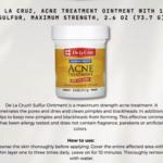 De la Cruz Acne treatment with 10% sulfur 