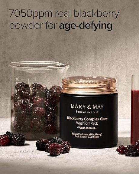 Mary&May Vegan Blackberry Complex Glow Wash Off Mask 125g