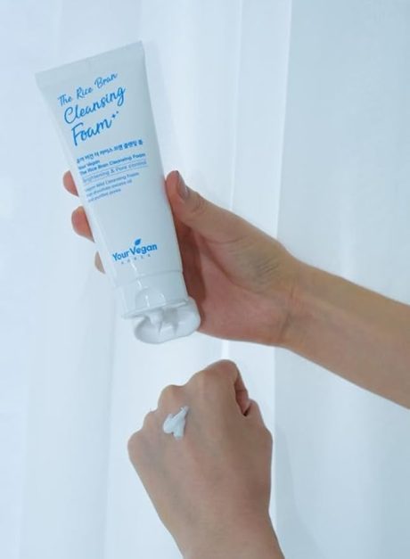 Your vegan The Rice Bran Brightening & Pore Control Cleansing Korean Skin Care Foam 100Ml