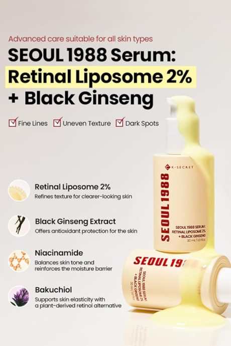 K-Secret Seoul 1988 Serum Retinal Liposom 2% + Black Ginseng 30ml