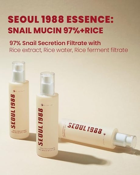 K-Secret Seoul 1988 Essence Snail Mucin 97% + Rice 100ml