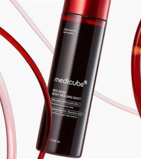 medicube Red Body Peeling Shot, Strawberry Skin Body Spray Cleanser