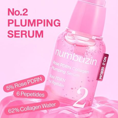 numbuzin No.2 Serum | Rose PDRN Collagen Plumping Serum 30ml
