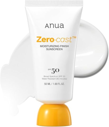 Anua Zero-Cast Moisturizing Finish Sunscreen,SPF 50,50ml