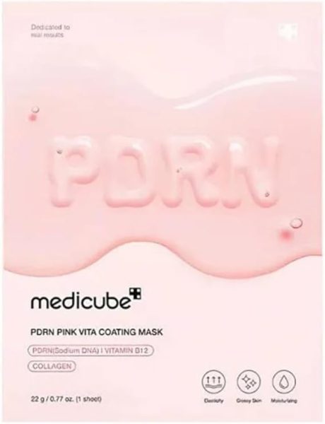 Medicube PDRN Pink Vita Coating Sheet Mask, 22g