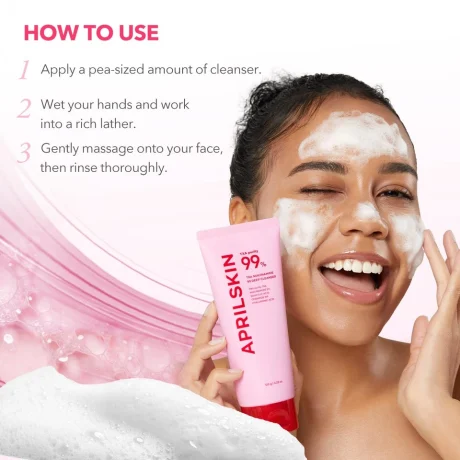 APRILSKIN TXA Niacinamide 99 Pore Care Pink Bubble Gum Deep Cleanser