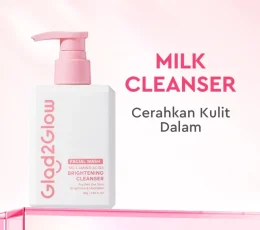 Glad2Glow Milk Amino Acid Brightening Cleanser With Niacinamide 80g
