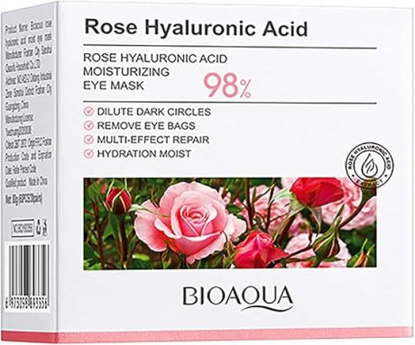 BIOAQUA Rose Hyaluronic Acid Moisturizing Eye Mask Dark Circles 80g (60pcs/30pairs)