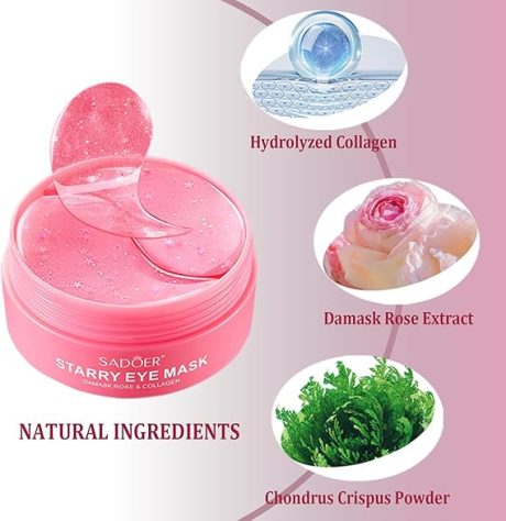 SADOER Starry Eye Mask 60 Pieces Collagen Anti Dark Circle Patches SEALED