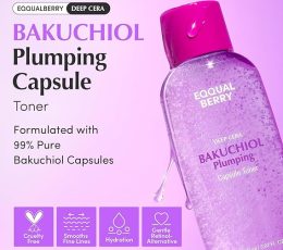 EQQUALBERRY Bakuchiol Plumping Capsule Toner(150ml / 5.1 fl oz)