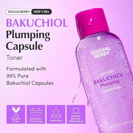 EQQUALBERRY Bakuchiol Plumping Capsule Toner(150ml / 5.1 fl oz)