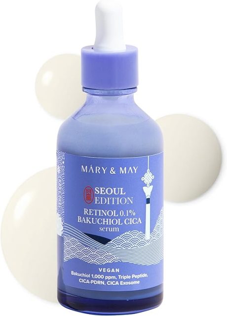 MARY & MAY Retinol 0.1% Bakuchiol Cica Serum 80ml