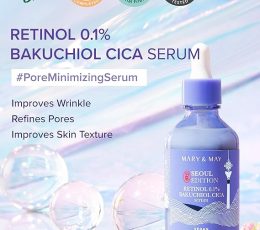 MARY & MAY Retinol 0.1% Bakuchiol Cica Serum 80ml