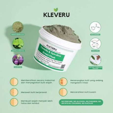 Kleveru Centella & Spirulina Green Mask