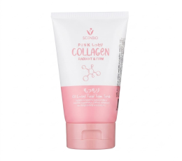 SCENTIO PINK COLLAGEN RADIANT & FIRM OIL CONTROL FACIAL FOAM SCRUB