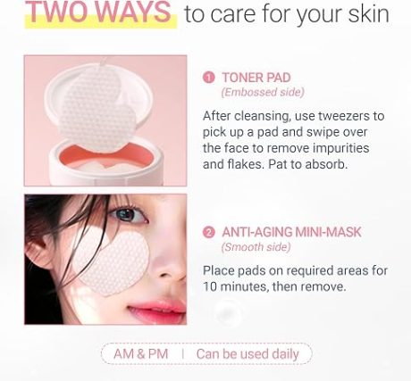 TENZERO Pink Hyaluronic Acid Niacinamide Serum Heart Pad (50ea)