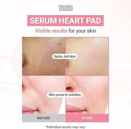 TENZERO Pink Hyaluronic Acid Niacinamide Serum Heart Pad (50ea)