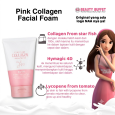 SCENTIO PINK COLLAGEN RADIANT & FIRM OIL CONTROL FACIAL FOAM SCRUB