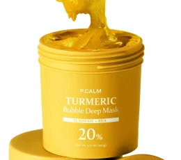 P.CALM Turmeric Bubble Deep Mask 90g