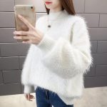 Glitter pullover off white