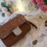 Classic Crossbody Shoulder Bag for Women Rectangle Purse With Metal Zipper Chain Strap